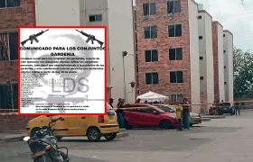 Panfleto que circula en redes sociales. 