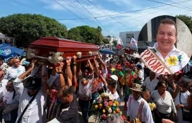 Argelio Consuegra Peña fue sepultado este sábado en Sabanalarga. 