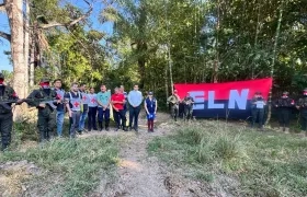 Momento de la liberación de Hugo y Luis González Godoy