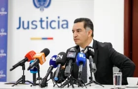 El Ministro de Justicia, Andrés Idárraga Franco.