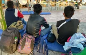 Imagen de referencia de desplazados.