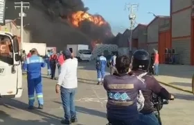 Imagen del incendio.