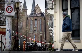 Incendio en la iglesia de Vondelkerk de Amsterdam