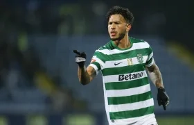 Luis Suárez celebrando uno de sus goles.