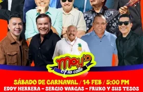Cartelera de Moy's para el Carnaval 2026.