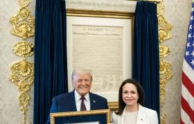 Donald Trump y María Corina Machado.