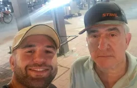 Oscar Arévalo y su hijo, Juan Diego Arévalo 