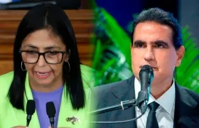 Delcy Rodríguez y Alex Saab