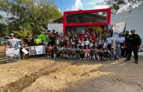 Jornada de regreso al colegio en Gallego, Sabanalarga. 