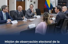 Registraduría mantuvo una reunión con representantes de la Unión Europea.