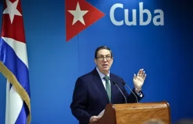 El canciller cubano Bruno Rodríguez.
