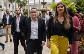 Alex Saab y su esposa Camila Fabri.