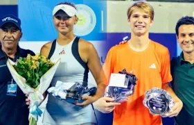 Olivia Traynor y Michael Antonius.