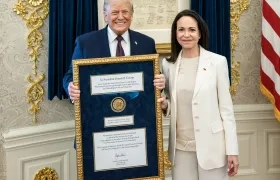 Donald Trump y María Corina Machado.