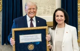 Donald Trump y María Corina Machado.