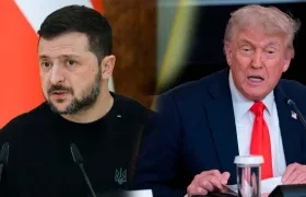 Volodímir Zelenski y Donald Trump, presidentes de Ucrania y de Estados Unidos, respectivamente.