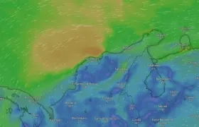 Los vientos que se registran en la Región Caribe. 
