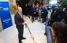 El presidente del grupo popular, Manfred Weber.