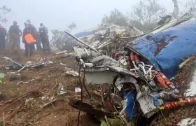 Avión Satena accidentando