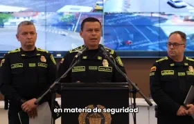 Brigadier Wharlinton Gualdrón, jefe del Servicio de Policía.