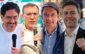 Iván Cepeda, Roy Barreras, Camilo Romero y Daniel Quintero.