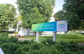 Fachada de las oficinas de la CRA en Barranquilla. 