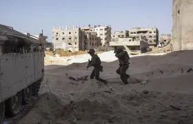 Destrucción en Gaza por ataques de Israel.