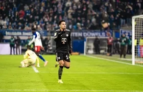 Luis Díaz celebrando su gol.