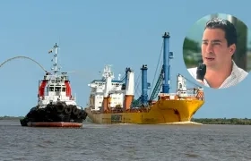 Lucas Ariza, director Ejecutivo de Asoportuaria (círculo).