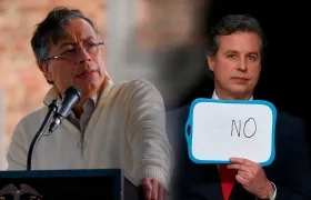 Presidente Gustavo Petro y Juan Manuel Galán, precandidato presidencial.