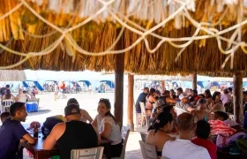 Visitantes de las playas en Atlántico. 