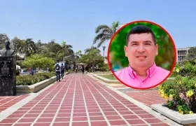 Universidad del Atlántico y Salomón Mejía (círculo).