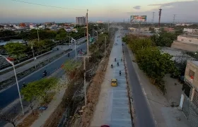Panorámica de la avenida Circunvalar, en Soledad. 