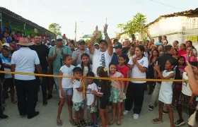 Alcalde Char en la entrega de las nuevas vías. 