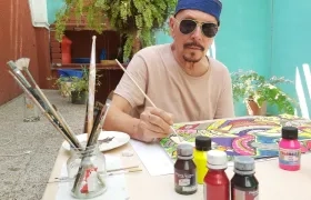 Alonso Suárez, ganador del Premio Nacional de Artes Plásticas del Ministerio de Cultura.
