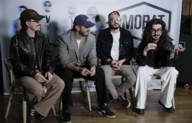 Integrantes de la banda Morat. 