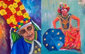 Obras de Carlos Meza y Jaime Castillo.