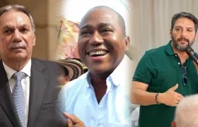 Armando Zabaraín, Gersel Pérez y Agmeth Escaf.