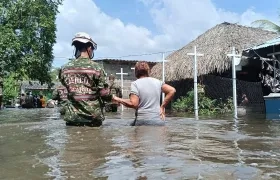 Atención a damnificados en Córdoba.
