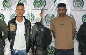 Capturados por extorsión.