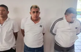 Diego Armando Olivares Amaya, Ronaldo Enrique González Cabello y Óscar Andrés Movilla Zanabria.
