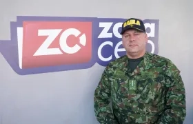 Teniente Coronel, Andrés Agudelo, comandante de esta Unidad Militar.
