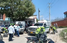 Escenario de un crimen en Soledad el mes de febrero. 