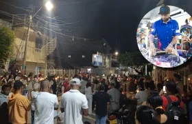 Imágenes del plantón realizado en Cartagena y de DJ Dever.