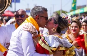 Los novios Diego García y Viviana Muñoz.