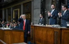 Donald Trump en su discurso sobre el Estado de la Unión ante el Congreso