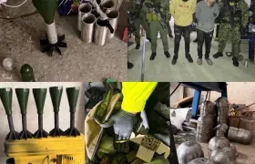 Los explosivos y los capturados.