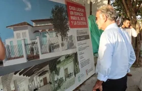 Eduardo Verano en obra de intervención de la Casa Laskar.