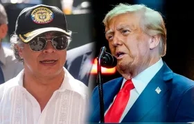 El Presidente Gustavo Petro y Donald Trump.