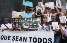 Familiares de los presos políticos.